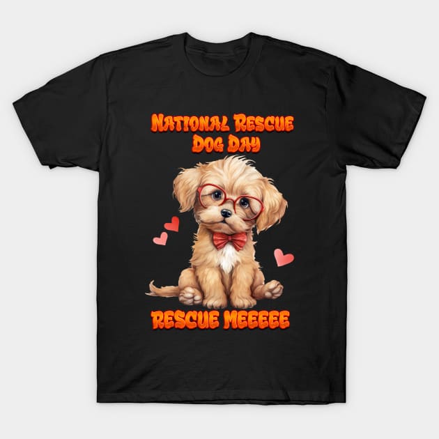 Cute Pooch: Bow-Tied & Glasses T-Shirt by coollooks